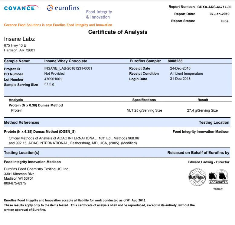 Insane Whey (60 svgs)