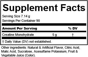 Creatine Monohydrate 90 Serv.