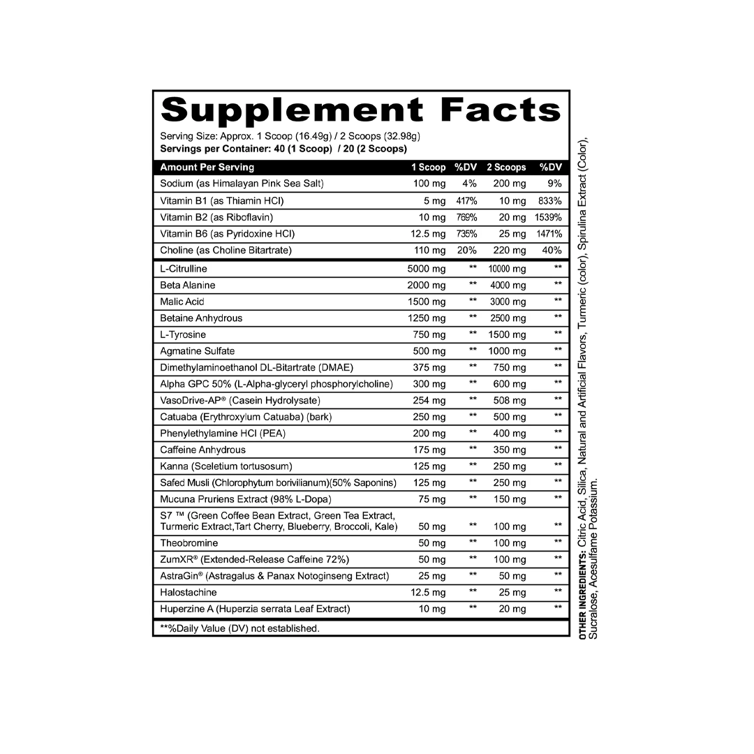 BLACK MAGIC X PANDA SUPPS - SAVAGE PRE-WORKOUT